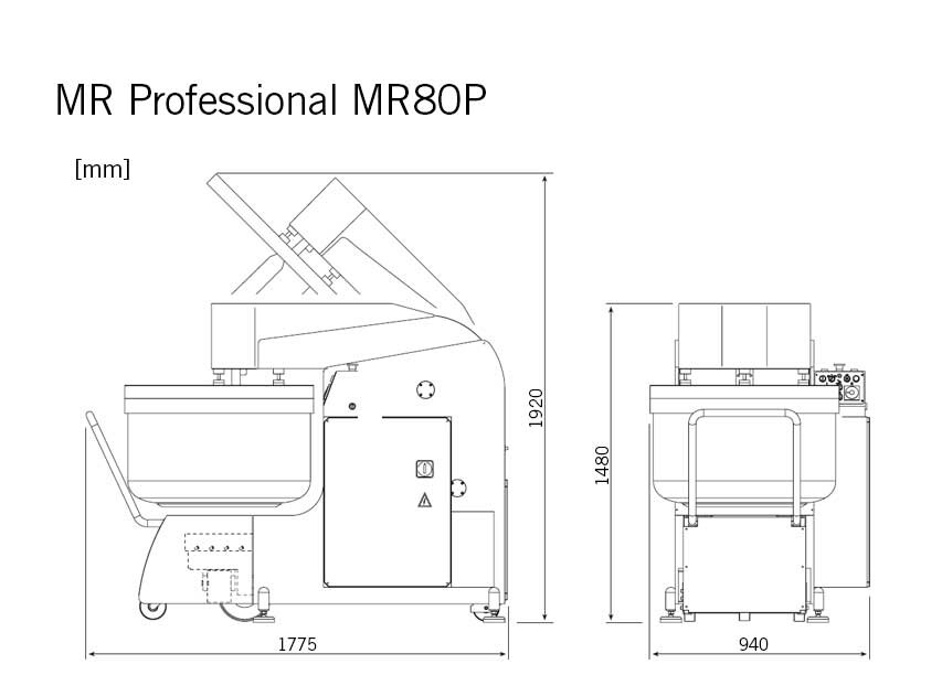 Degblandare Escher farbar gryta mr professional MR80P produktmått Sveba Dahlen