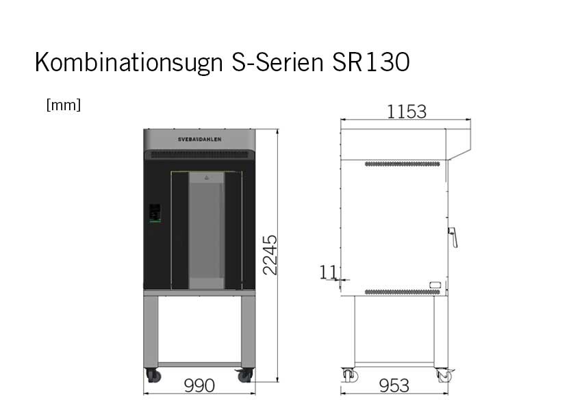 Kombinationsugn med ministickugn roterande stick SR130 S-Serien Sveba Dahlen