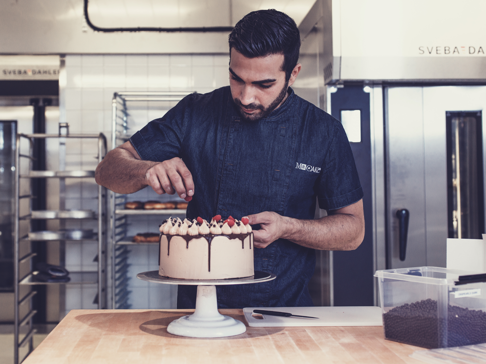 Sveba Dahlen har levererat bagerimaskinerna till Roy Fares och Mr Cake