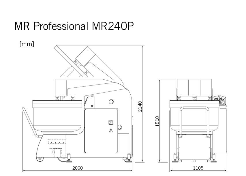 Köp stor degblandare industribageri Escher MR240P hos Sveba Dahlen