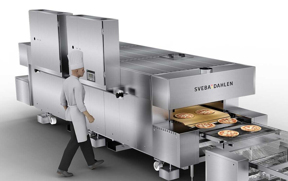 Artista Deli elektrisk minitunnelugn bakar i upp till 450°C, baka pizza, stenugnsbakat bröd limpor sveba dahlen