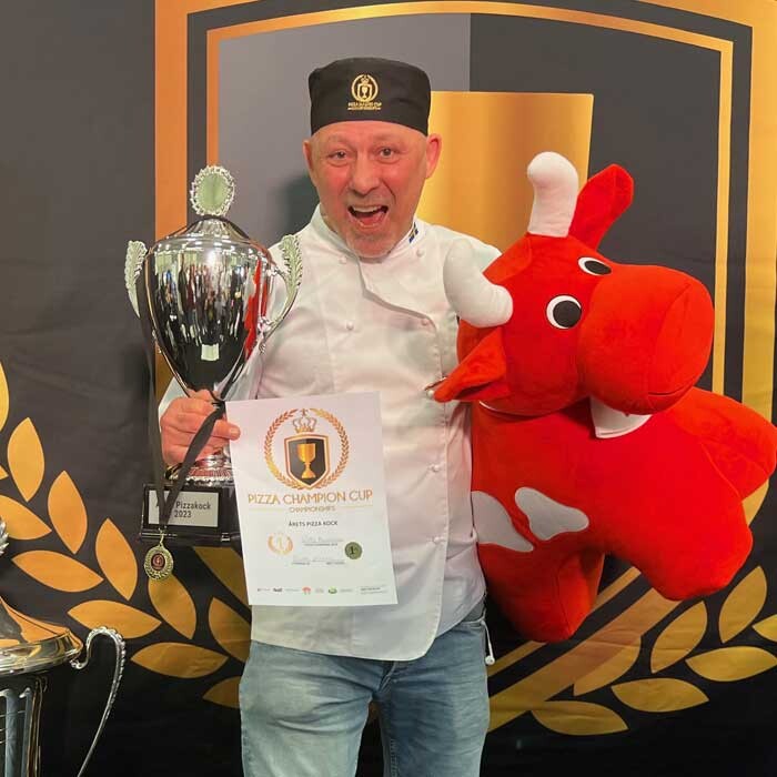 Wally Munteanu Vinnare Årets Pizzakock Pizza Champion Cup 2023 Sveba Dahlen