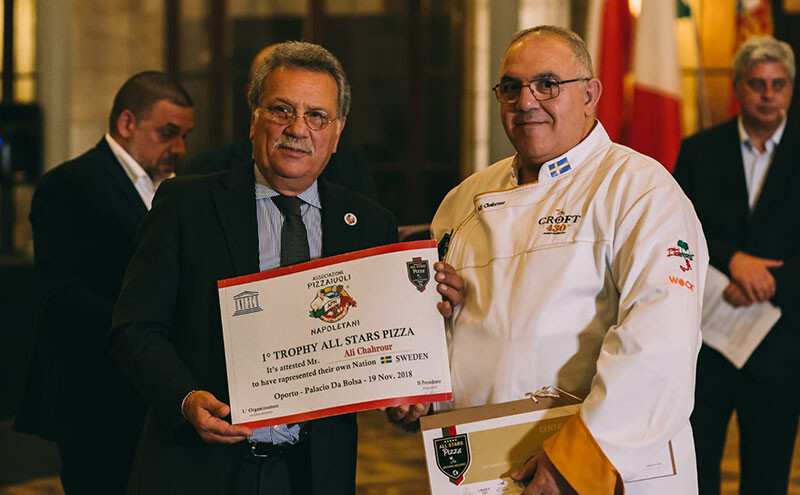 Ali Chahrour pizzatävling pizzaioli napoletani 1 trophy all stars pizza Sveba Dahlen