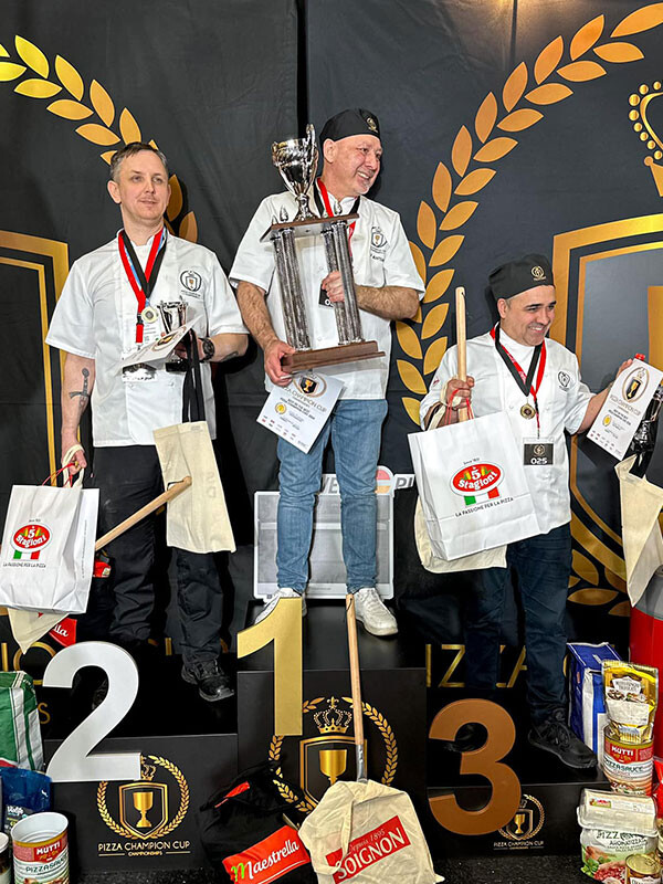 Wally Munteanu Winner BEST OF THE BEST PIZZA CHAMPION CHEF Pizza Champion Cup 2024 Sveba Dahlen