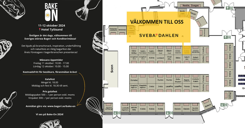 Bake On Halmstad 2024 Tylösand Schema Karta monter Sveba Dahlen