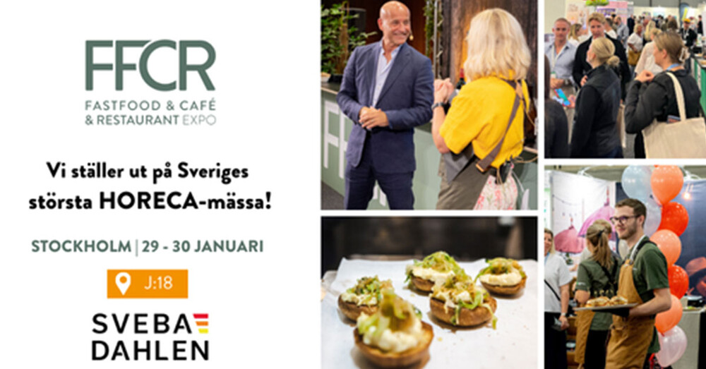 Fastfood Cafe Restaurang Expo Stockholm 2025 monter J:18 Sveba Dahlen