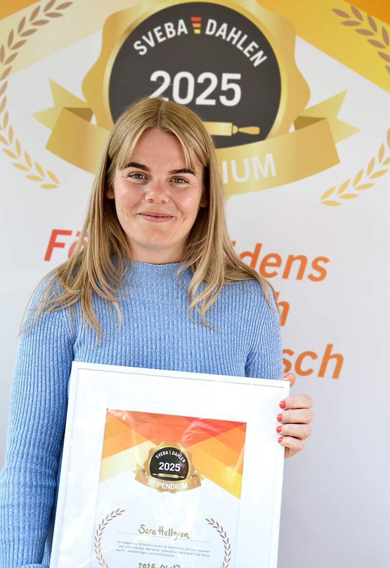 Sara Hellgren Sveba Dahlen Stipendium Stipendiat 2025 Västerås Yrkeshögskola