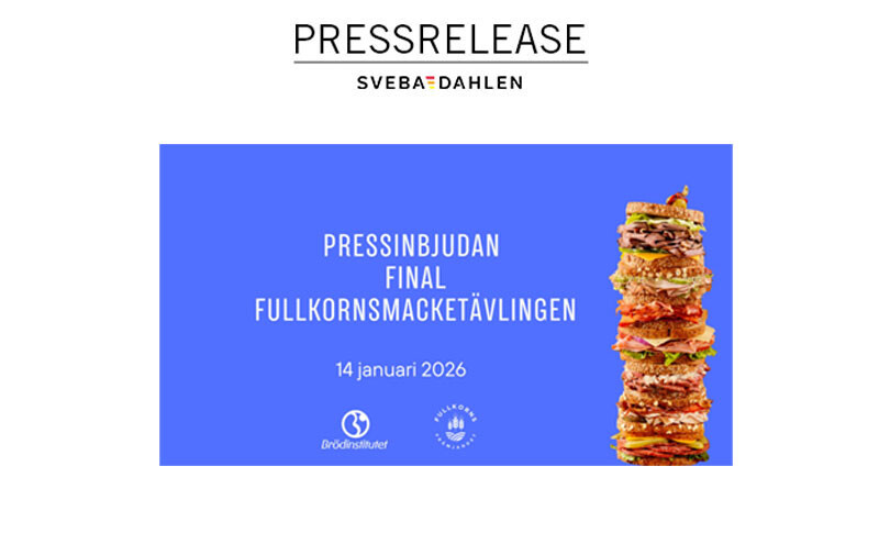 Pressrelease Pressinbjudan Final Fullkornsmacketävlingen 2026 Sveba Dahlen