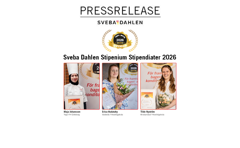 Pressrelease Sveba Dahlen Stipendium Stipendiater 2026