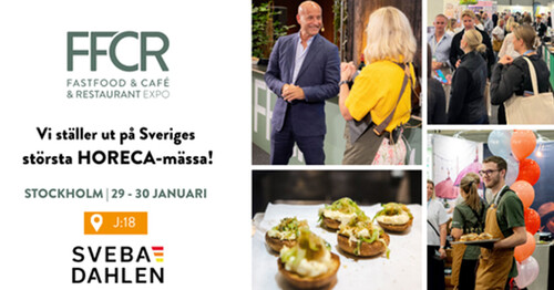 Fastfood Cafe Restaurang Expo Stockholm 2025 monter J:18 Sveba Dahlen